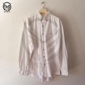 Camisa vaquera de algodón a la moda informal a precios económicos al por mayor, ropa de calle, Camisa vaquera con estampado de logotipo personalizado para hombre - Product Image 5