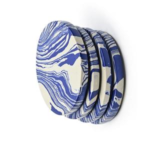 ชุดที่รองแก้วชาทำจากยางเรซินหรูหราของแท้100% ดีไซน์หรูหราสำหรับผู้ซื้อจำนวนมากในราคาลดพิเศษจากอินเดีย - Product Image 3