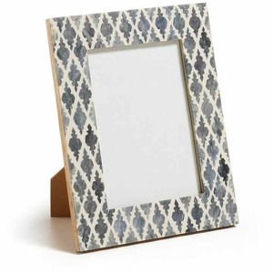 Cuadro de madera con incrustaciones de hueso blanco, patrón geométrico inspirado en Vintage Chevron Art Boho, decoración de mesa/pared inspirada en el Viejo Mundo - Product Image 5