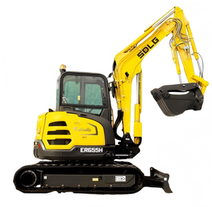 รถขุดไฮดรอลิกแบบตีนตะขาบ SOLG E655H ประสิทธิภาพสูง พร้อม PLC และมอเตอร์ที่เชื่อถือได้ เครื่องจักรเคลื่อนย้ายดินขนาดกะทัดรัด 5.9 ตัน - Product Image 1