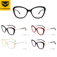 FEROCE Acétate Cadre Lunettes Optique En Gros Haute Qualité Nouvelles Lunettes Conception Femmes Lunettes