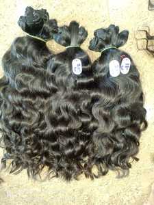 Extensions de cheveux Remy vierges ondulés bouclés Remy naturels pour le corps, matière première de style vague profonde, Chennai, Inde, vente en gros - Product Image 2