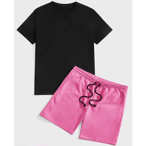 Venta al por mayor personalizado Hombres Verano unisex pantalones cortos conjunto de logotipo personalizado acogedor algodón camiseta y conjunto corto - Product Image 4