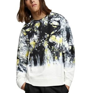 Jersey de cuello redondo tie Dye sudadera al por mayor precio bajo personalizado de alta calidad hombres sudadera de manga larga - Product Image 2