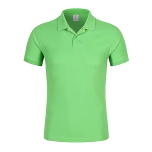 T-shirt de sport pour homme, golf, tricoté, écologique, manches courtes, séchage rapide, haute qualité, personnalisé, 100% coton, logo brodé, coupe ajustée - Product Image 4