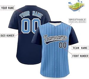 Camisetas de softball con botones personalizables para adultos Diseño único Ropa de béisbol y softball transpirable - Product Image 2