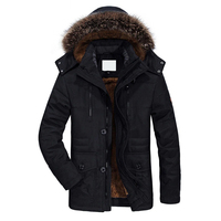 Chaqueta Parka Larga para Hombre de Lona Resistente al Viento, Elegante y de Buena Calidad, con Cuello Plegable y Capucha