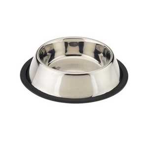 Comedero para Perros de Acero Inoxidable Moderno y Ecológico de Alta Calidad con Base de Goma para Viajes ABK IMPEX a un Precio Razonable en India - Product Image 1