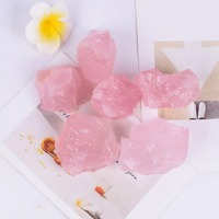 Pierre de quartz rose 100 % naturelle, pierres brutes, spécimen minéral de guérison, roche