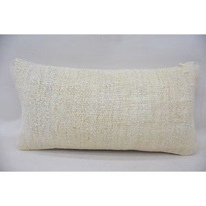 Beige Wool Kantha Patchwork Pillow 12x24 Inch Woven Luxury <b>Bedding</b> Embroidered Vintage <b>Fluffy</b> Square Print Throw Pillow - Product Image 1