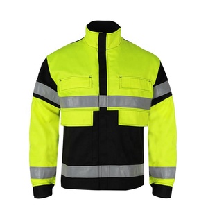 Chaqueta de Seguridad Impermeable Reflectante de Alta Visibilidad, Ropa de Trabajo Ligera, Chaqueta de Advertencia para Obras de Construcción Vial, Talla 5XL - Product Image 1