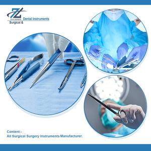 Bandage Scissors Curved Flat Stainless Steel <b>Surgical</b> <b>Instruments</b> <b>Instrument</b> Set Zoha Surgico CE Certified Class I Manufacturer - Product Image 5