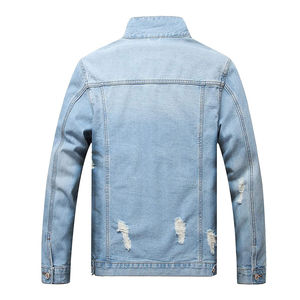 Veste en jean d'hiver pour homme style urbain, qualité supérieure, taille standard, logo frontal, respirante et écologique - Product Image 2