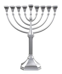 Candélabres religieux Menorah en métal doré Best-seller Bougeoirs et bocaux de jardin pour la décoration intérieure pour Noël - Product Image 4