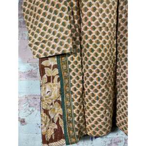 Kimono Kantha Reversible Vintage, Bordado a Mano, Doble Capa, Costura en Contraste, Estilo Rústico, Duradero y Elegante, Accesorio de Ropa - Product Image 5