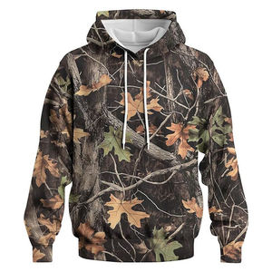 Sudadera con Capucha Personalizada para Hombre, Manga Larga, Bolsillos Grandes, Diseño de Camuflaje con Árbol, Sudadera con Capucha de Moda para Hombre - Product Image 4