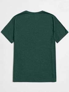 Offre Spéciale grande taille hommes 240 grammes Jersey tissu surdimensionné T-Shirt solide motif vêtements d'entraînement à bas prix quantité en vrac - Product Image 5