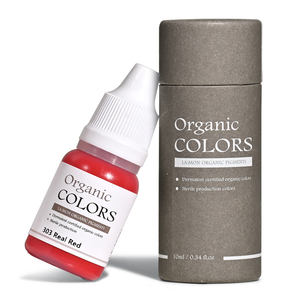 Pigmento Labial Orgánico Manual Lashmonster Color Ombre 303 Rojo Real, Tinta de Tatuaje Semipermanente para Microblading, Emulsión Profesional - Product Image 1