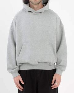 Topshow personnalisé Logo 500GSM 600GSM hommes surdimensionné épais poids lourd coton goutte épaule Boxy blanc recadrée à capuche hommes - Product Image 6