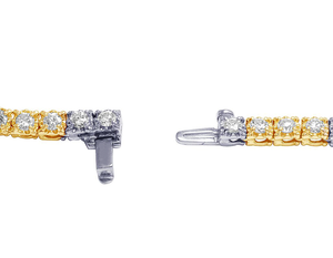 Chaîne de tennis en diamant Moissanite de luxe glacé en argent sterling 925 Hip Hop collier multicolore pour hommes femmes - Product Image 4