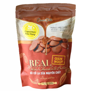Proveedor Mayorista de Exportación, Envío Rápido, OEM/ODM, Chocolate con Leche Auténtico HALAL en Forma de Botón, 38% de Cacao, para Uso en Panadería, Galletas y Bizcochos - Product Image 1