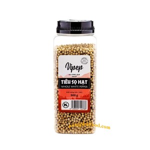 Precio de fábrica Pimienta blanca entera seca Picante Certificado completo ISO HALAL HACCP Vietnam Viet Pepper 500g Botella - Product Image 1
