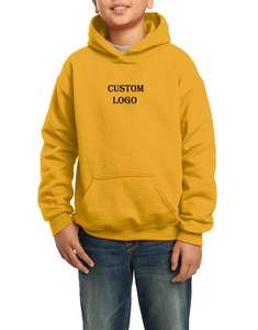 Fabricant personnalisé pour les sweats à capuche style hiver pulls garçons poche poche style logo personnalisé imprimé sweats à capuche unis enfants unisexe - Product Image 1