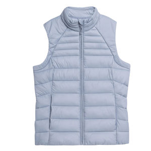 Slim fit Ultra léger décontracté femmes bouffant gilet perte fit sans manches imperméable hiver réversible vêtements d'extérieur avec poches OEM - Product Image 3