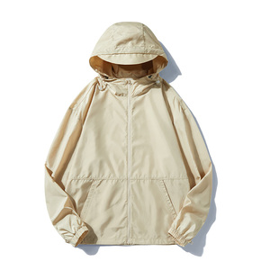 Custom Logo <b>Long</b> Sleeve <b>Men</b> Windbreaker <b>Jackets</b> Zipper up Windproof Polyester Sport <b>Jackets</b> Unisex - Product Image 1