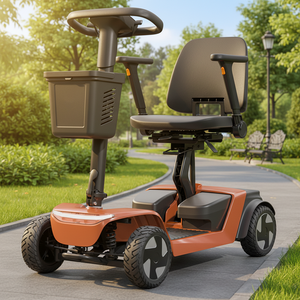 Scooter de Movilidad de 4 Ruedas, Plegable, de Aleación de Aluminio, Batería de Litio de 36V 500W, NFC Inteligente, Eléctrico <span class=keywords><strong>para</strong></span> Personas Mayores, de Fábrica - Product Image 2