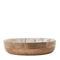 Cuenco de madera esmaltado para el hogar, utensilios de cocina de aspecto pesado, cubiertos de madera de Acacia, cuenco de ensalada sostenible - Product Image 5