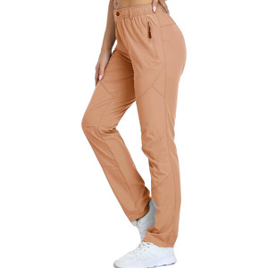 Pantalón de poliéster y algodón con estampado de logotipo personalizado para mujer, pantalones de senderismo con múltiples bolsillos para exteriores, ropa de verano, pantalones multibolsillos para exteriores - Product Image 1