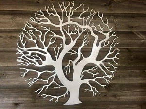 Arte de pared de salón moderno personalizado, elegante, lujoso, en forma de corazón, raíz de plata, Metal personalizado, aluminio fundido, decoración colgante - Product Image 2