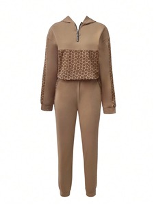 Chándal deportivo personalizado para hombre y mujer, chaqueta con cremallera de dos piezas y pantalones para correr, ropa deportiva para gimnasio, fábrica mayorista - Product Image 5