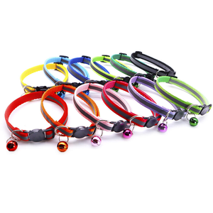 <span class=keywords><strong>Collar</strong></span> reflectante para gatos con campana, <span class=keywords><strong>collar</strong></span> elástico de seguridad ajustable para mascotas - Product Image 2