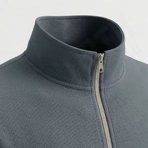 Service OEM, survêtements pour hommes confortables à la vente, logo personnalisé, molleton technique zippé, jogging uni, ensemble deux pièces, vêtements de sport - Product Image 4