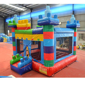 Castillo inflable comercial combinado con tobogán, personalizado en PVC. - Product Image 3