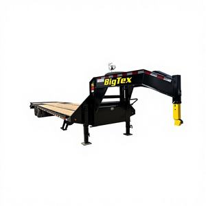 Semi-remorque plateau robuste 40 pieds à 3 essieux, plancher en acier, capacité 2-3 tonnes, prix abordable, vente en gros, fabriquée et prête à être expédiée immédiatement - Product Image 1