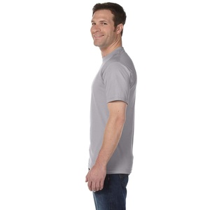 T-shirt personnalisé à manches courtes 100% coton pour hommes du Bangladesh, de haute qualité et pas cher, couleur unie, coupe ajustée, col rond imprimé - Product Image 2