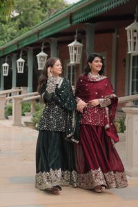 ชุด Salwar และ Dupatta ชุดแฟนซีชุดแต่งงานแบบดั้งเดิมเย็บอย่างเต็มที่ได้รับความนิยมจากนักออกแบบ - Product Image 6