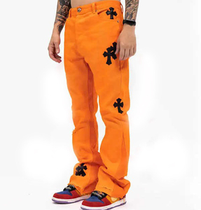 Custom Casual Vintage French Terry Flared <b>Pant</b> Jogger Sweatpants Men 100% Cotton Heavyweight Cotton Sweatpants Stacked <b>Pant</b> - Product Image 4