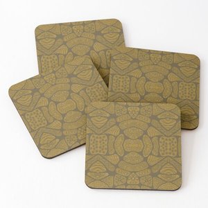 Acacia Wood Over Printed Tea Serving <b>Coasters</b> 4 Pieces <b>Set</b> Kitchen Accessories Home <b>and</b> Kitchen <b>Coasters</b> Mats <b>Placemats</b> Desk Mat - Product Image 5