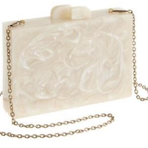 Bolso de Mano Rectangular Creativo con Cadena, Diseño Moderno, de Resina, para Mujer, Ideal para Fiestas, el Mejor Regalo para Chicas - Product Image 1