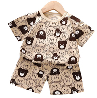 Ensemble de vêtements décontractés d'été pour garçons, haute qualité, conception personnalisée, service OEM, motif Argyle, jersey simple en mélange de coton, personnalisation en gros