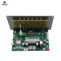 Carte amplificateur audio Bluetooth 5.0 à trois canaux avec télécommande et écran LED pour haut-parleur domestique