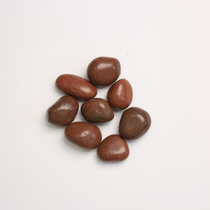 Đá Cuội và đá cuội tự nhiên màu đỏ được đánh bóng cao cho trang trí sân vườn ngoài trời cho thiết kế cảnh quan - Product Image 1