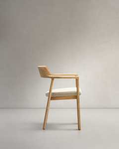 Nordic Ash Wood <b>Dining</b> Room Chairs with Faux Leather Seat Customizable Modern Home <b>Space</b> <b>Saving</b> Elegant Stylish <b>Table</b> Furniture - Product Image 2