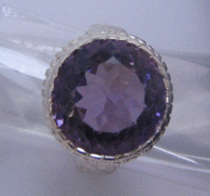 แหวนชุบโรเดียมอัญมณีอัญมณี6.65cts รูปเรขาคณิตสีเงินสเตอร์ลิงหรูหราสำหรับผู้ชาย - Product Image 1