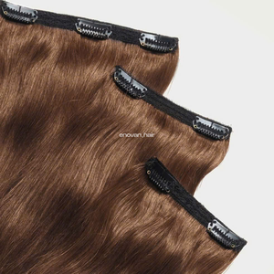 CLIP de grado superior en extensiones de cabello vietnamita virgen humano doble dibujado extremos gruesos hebras saludables mercado de exportación de fábrica OEM - Product Image 3