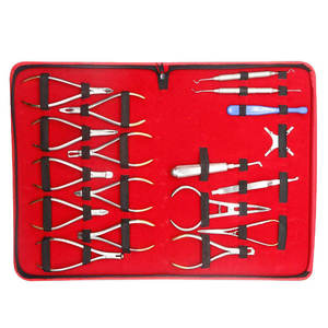 Juego de Instrumentos Dentales de Ortodoncia Básica de Acero Inoxidable de Alta Calidad, 18 Piezas, Kit de Composite Manual, Certificado CE Clase I - Product Image 2